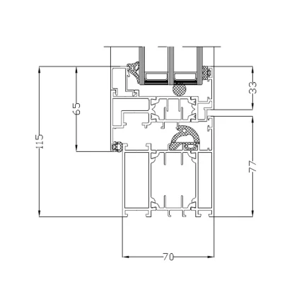 Porte-fenêtre alu 3 vantaux oscillo-battant - Imagen 2