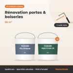 Kit Rénovation portes & boiseries – 25 m² – kit peinture Flügger MaCentrale