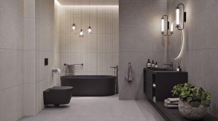 Carrelage CONVERO effet pierre — ambiance 11