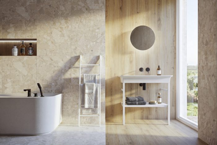 Carrelage NODO Structuré — ambiance 6