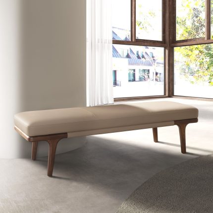 Banc en simili cuir vison – Angel Cerdá