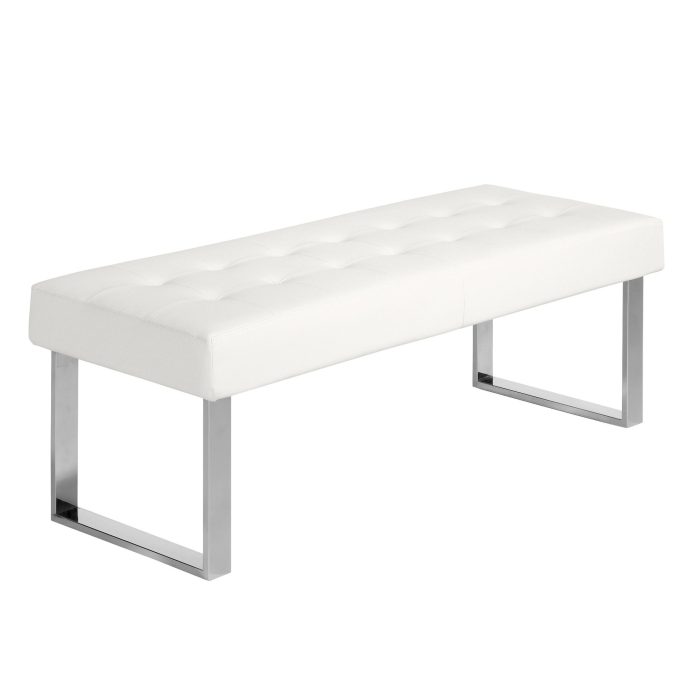 Banc en similicuir blanc – réf. 5000 – Angel Cerdá