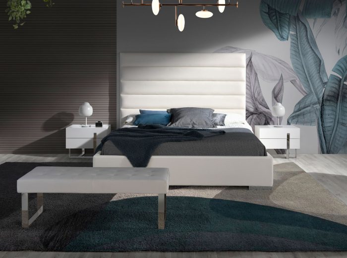 Banc en similicuir blanc – réf. 5000 – Angel Cerdá