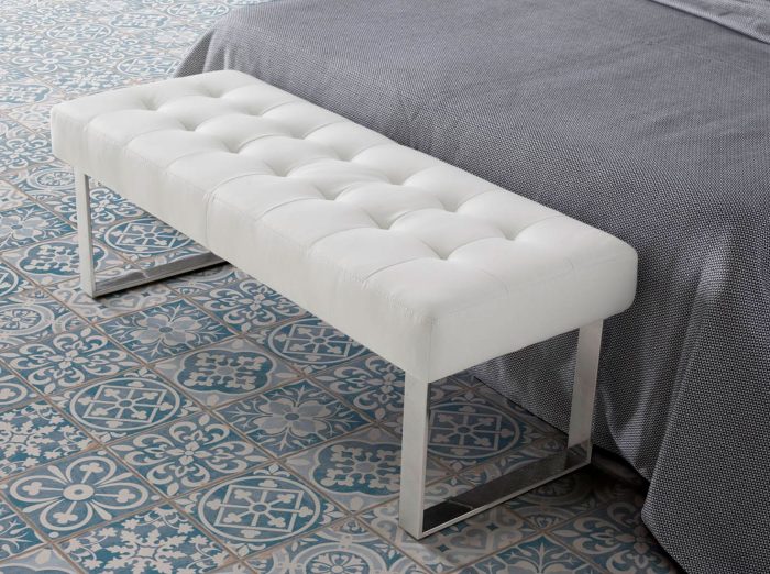 Banc en similicuir blanc – réf. 5000 – Angel Cerdá