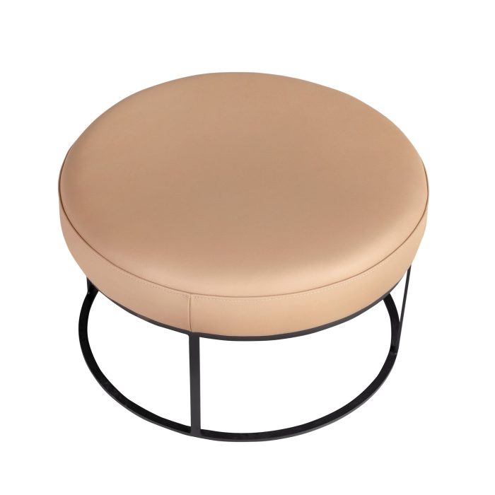 Banquette en cuir marron – Angel Cerdá