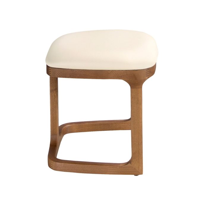 Banquette en similicuir couleur sable – Angel Cerdá