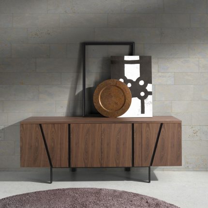 Buffet noyer et acier noir – Angel Cerdá