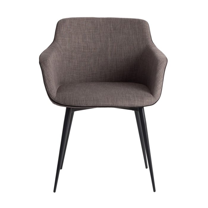 Chaise en tissu gris foncé – Angel Cerdá