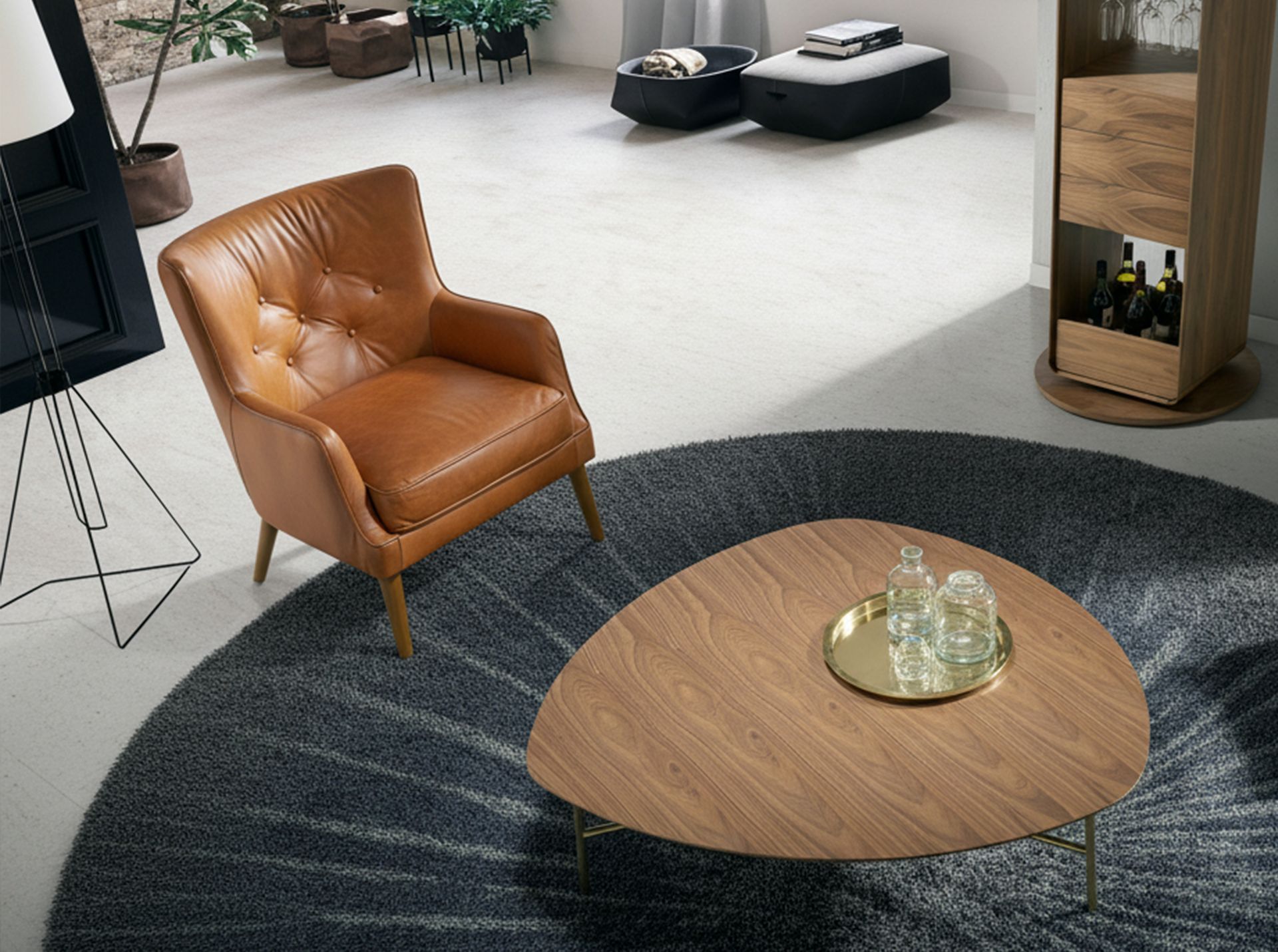 Fauteuil chester en cuir marron – Angel Cerdá