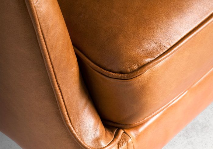Fauteuil chester en cuir marron – Angel Cerdá