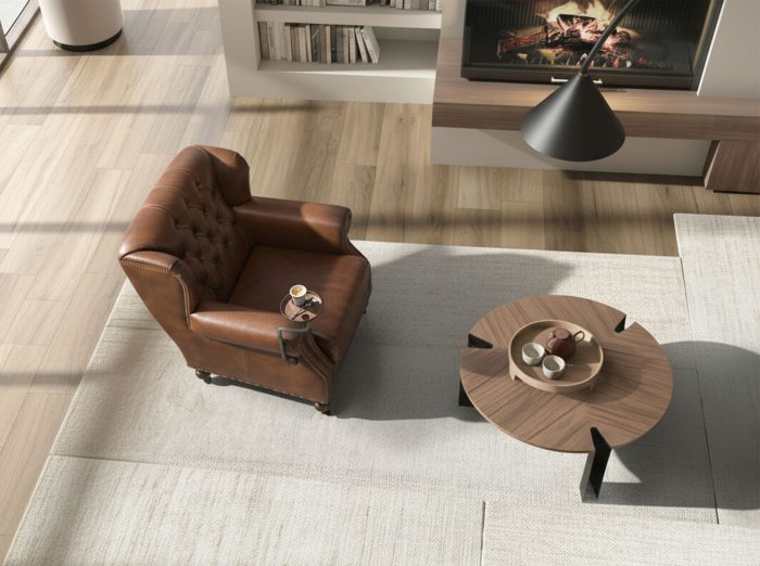 Fauteuil Chester en cuir marron cognac – Angel Cerdá