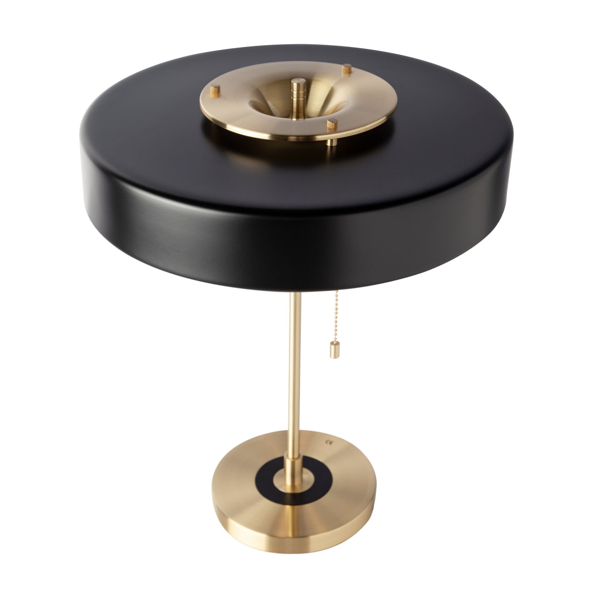 Lampe de bureau en aluminium doré et aluminium noir – Angel Cerdá