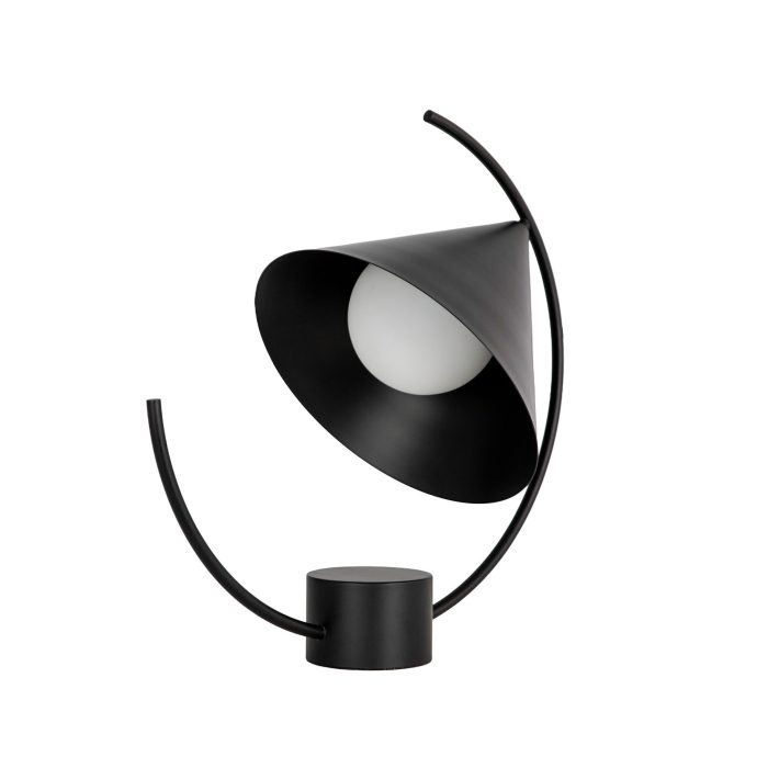 Lampe de table en acier noir – Angel Cerdá Lampe de table en acier noir – Angel Cerdá