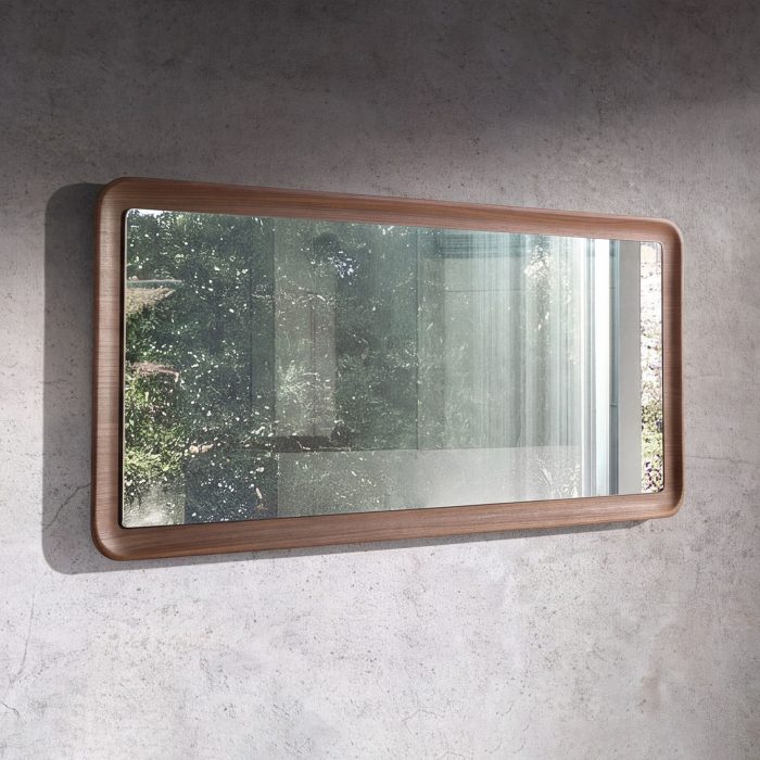 Miroir mural rectangulaire noyer – Angel Cerdá