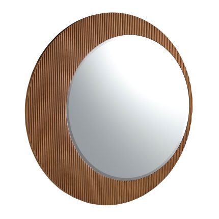 Miroir mural rond noyer – Angel Cerdá
